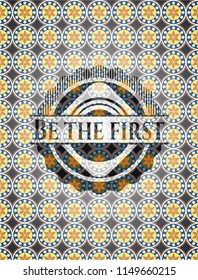 Be the first arabic style emblem. Arabesque decoration.