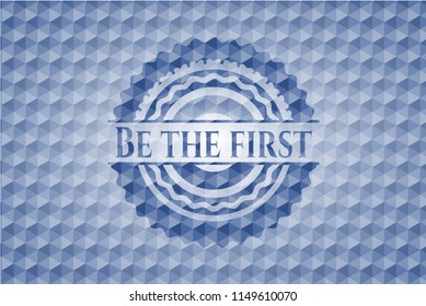 Be the first blue badge with geometric pattern.
