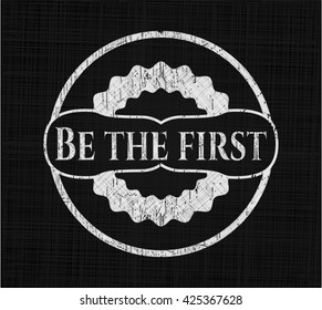 Be the first chalkboard emblem on black board