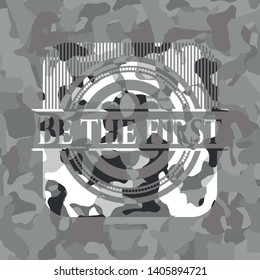 Be the first on grey camo texture