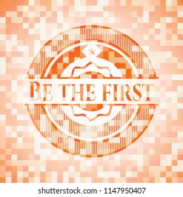 Be the first orange mosaic emblem