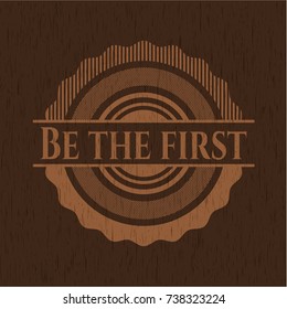 Be the first retro style wooden emblem