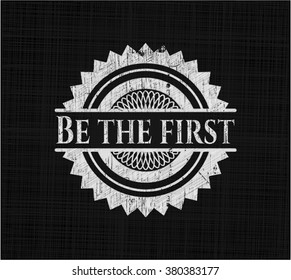 Be the first written with chalkboard texture