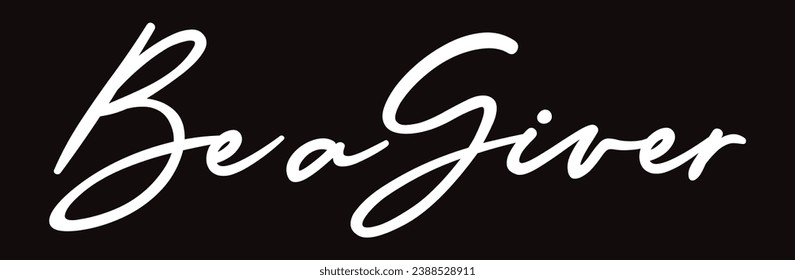 be a giver text on black background.