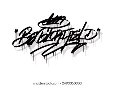 BE GLORIFIELD graffiti tag style design