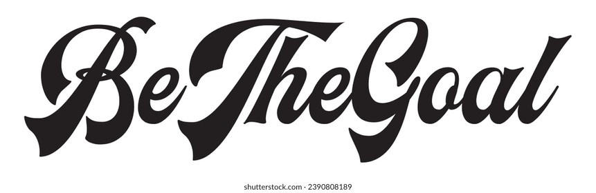 be the goal text on white background.
