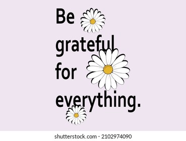 be grateful for everything vector design hand drawn