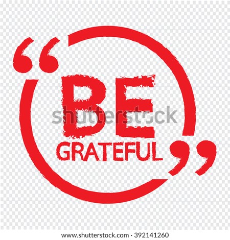 BE GRATEFUL Illustration Design