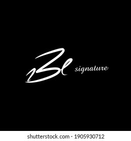 Be handwritten logo for identity