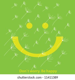 Be happy  - childlike vector illustration