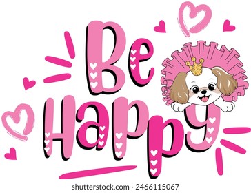 be happy dog cute princess