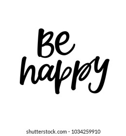 BE HAPPY | LOVE HAND LETTERING 