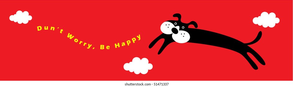 be happy no worry puppy bookmark
