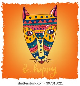 "Be happy" print