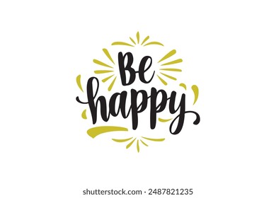 Ser feliz silueta Arte vectorial