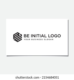 BE HEXAONAL LOGO DESIGN VECTOR