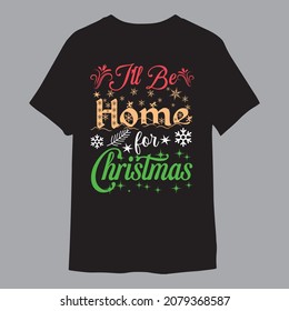 I'll Be Home for Christmas T Shirt for Women Funny Snowflake Graphic Christmas Vacation Gift Short Sleeve Fall Tee Shirt