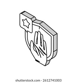 be honest and trustworthy isometric icon vector. be honest and trustworthy sign. isolated symbol illustration