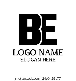 Be initial letter logo design