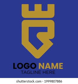 BE Initial letter logo template  