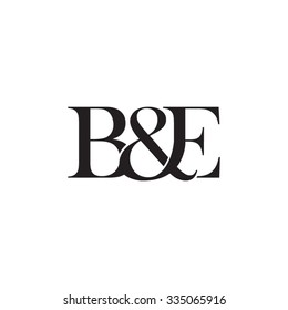 B&E Initial logo. Ampersand monogram logo