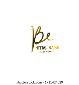 Ser vector de plantilla de logotipo de escritura a mano de nombre inicial