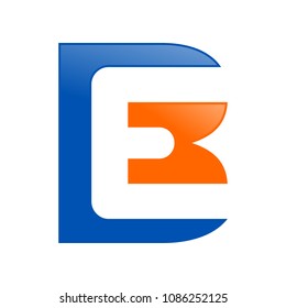 BE Initials Lettermark Symbol Logo Design