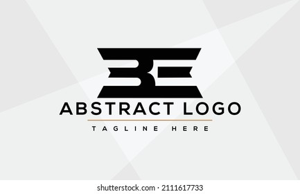 BE initials monogram letter text alphabet logo design