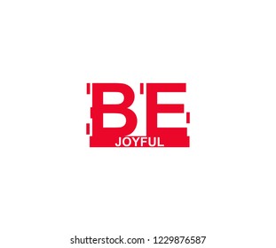 Be Joyful Minimalist Red Typography