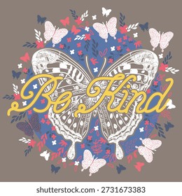 BE KIND illustration vector clip art 515