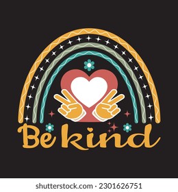 Be kind - Inspirational quotes lettering design