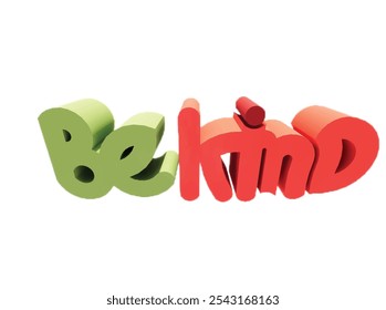 El logotipo de Be Kind es adecuado para hacer pegatinas, Fondos de pantalla e ilustraciones.