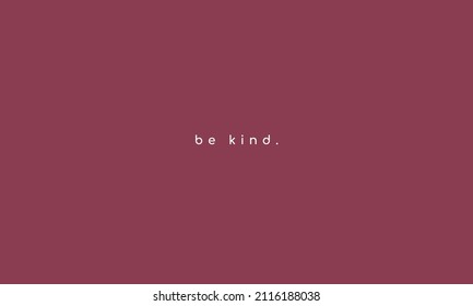 ser texto minimalista amable sobre un fondo púrpura