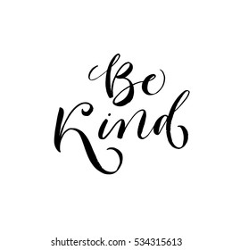 Choose Kindness Hand Drawn Vector Calligraphy Stock Vector (Royalty ...