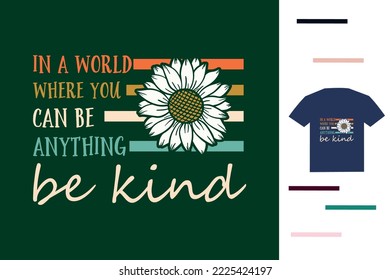 Be kind t shirt design