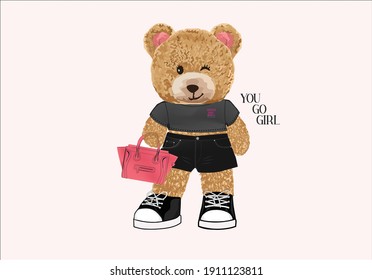 be kind with teddy bear pink girl,optimist,positive,inspirational,motivation,mental healt,social media etc,stationery,mug,accesories,fashion girl 