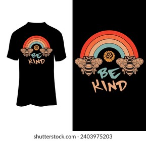 Be kind vectort tshirt design for sale.