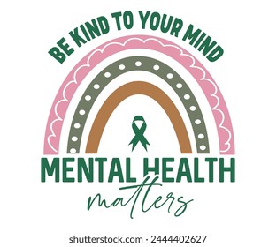 Be Kind To Your Mind Mental Health Svg,Mental Health Awareness Svg,Anxiety Svg,Depression Svg,Funny Mental Health,Motivational Svg,Positive Svg,Cut File,Commercial Use