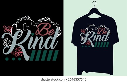 ser gentil em sua mente, ser tipo casual top tee, assuntos de saúde mental Inspiração manga curta casual t shirt, 