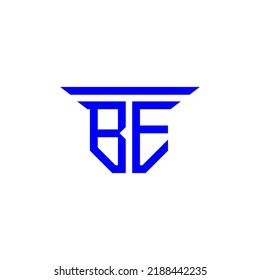 BE letter logo creative design with vector graphic
