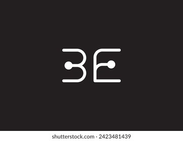 BE LETTER LOGO DESIGN AND INITIAL LOGO 