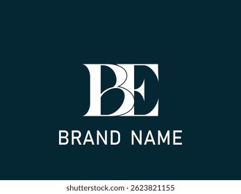 BE Buchstabe Logo Design .Initial Buchstabe BE Monogramm Logo. BE Logo Design Vektor.
