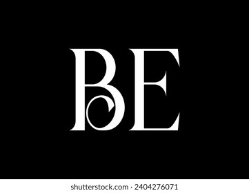 Logo-Design von BE und Logo-Design von Monogramm