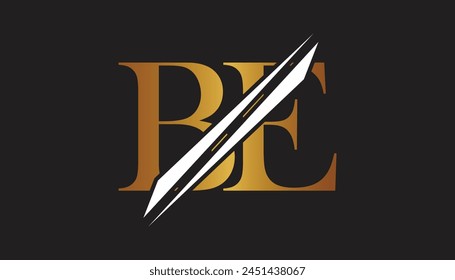 Be Letter Logo Design Vorlage Elemente. Be Vektorgrafik Letter Logo Design.