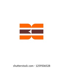 BE letter logo vector, initial B E graphic design.