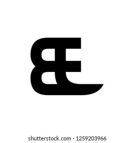 be letter vector logo