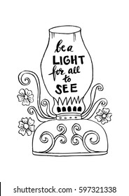  Be a light for all to see motivational quote