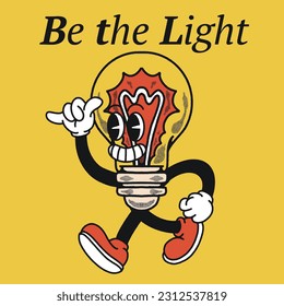 Be the Light With Lamp Groovy Character