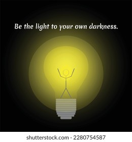 Be the Light vector illustration graphic
