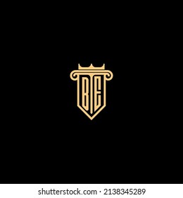 Logotipo de concepto de línea BE en diseño profesional de alta calidad que será mejor para empresas relacionadas con bienes raíces